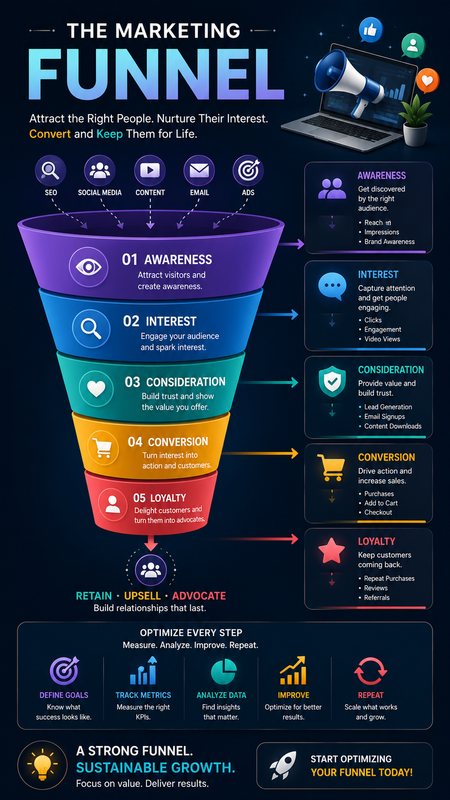 Marketing Funnel Infographic Generator