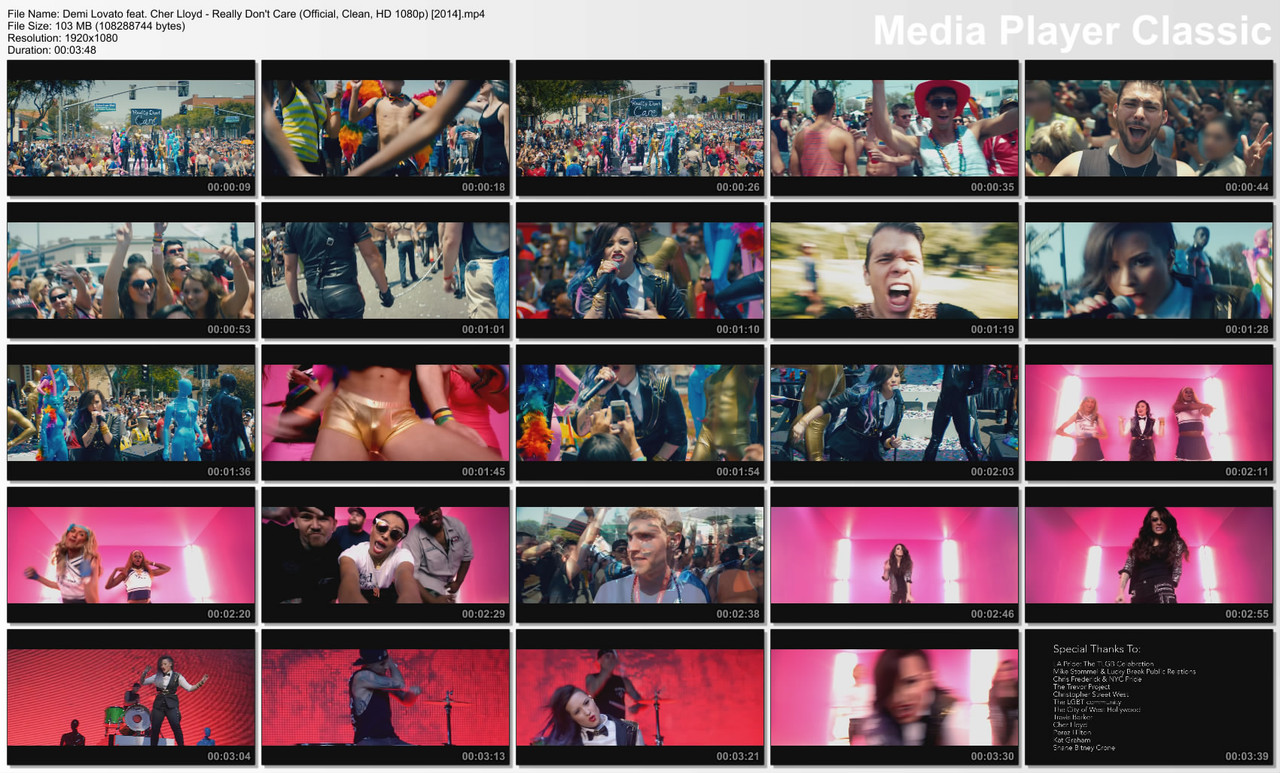 Demi Lovato feat. Cher Lloyd - Really Don't Care (Official, Clean, HD 1080p) [2014]