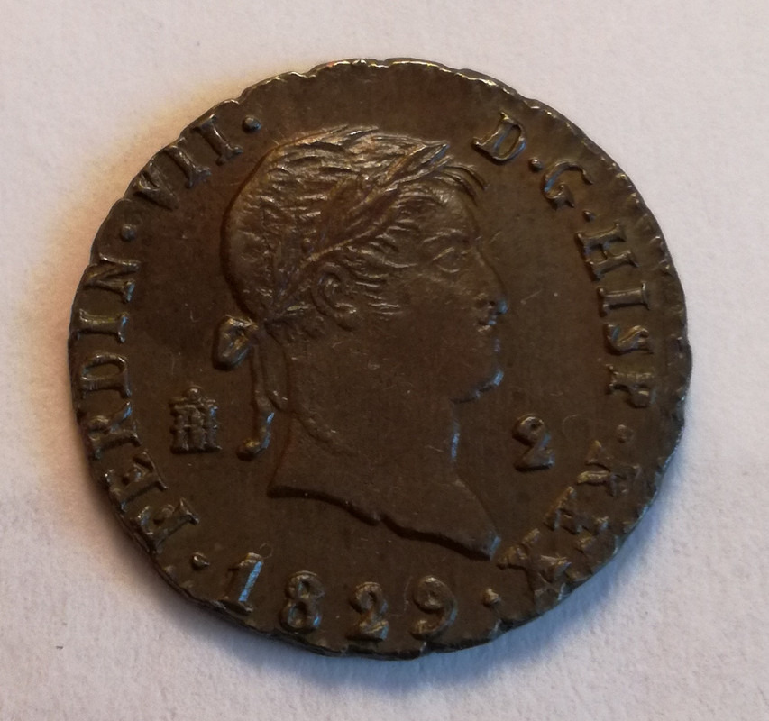 2 maravedís 1829a