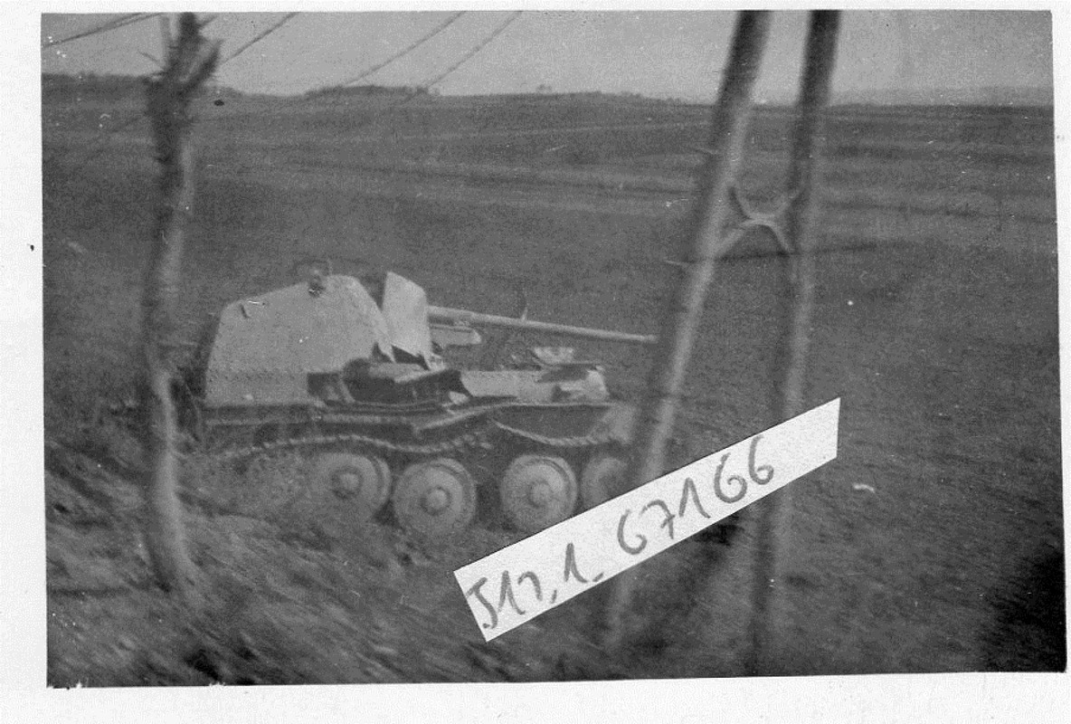 Panzerjäger  MARDER  in Deutschland 1945 zerstör