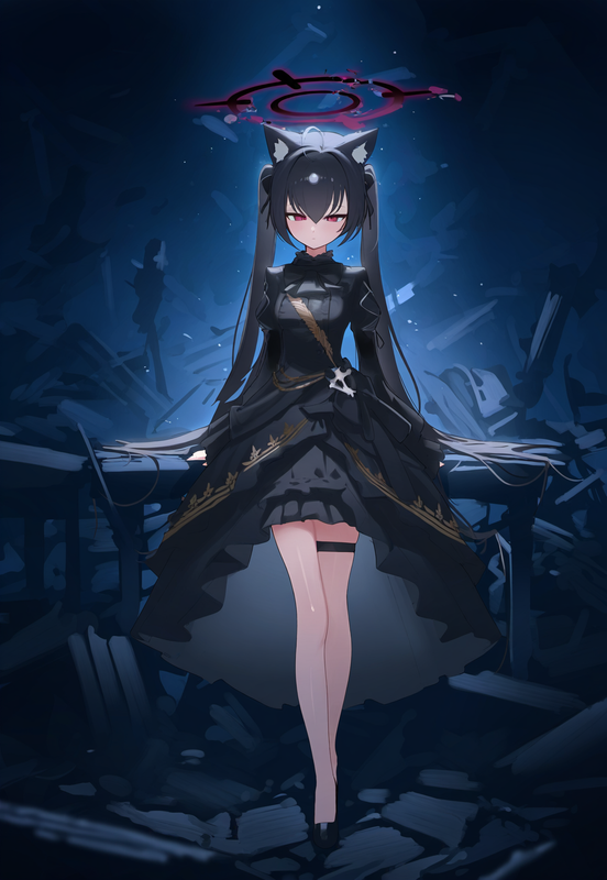 1girl, serika, [[[[[shiroko terror]]]]], [[blue archive]], mikozin, NDGD, ohlia, s-1997375482