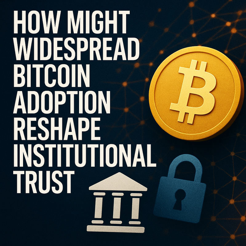 How might widespread Bitcoin adoption reshape institutional trust