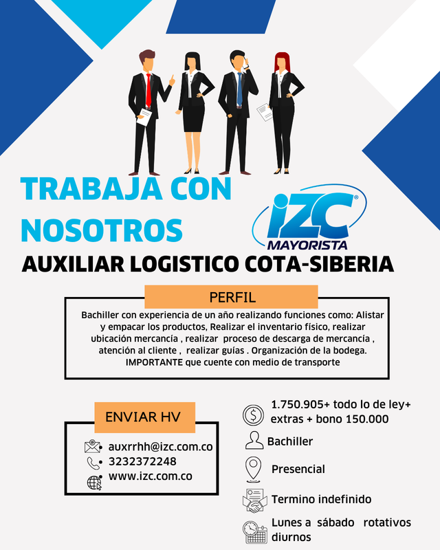 Propuesta Auxiliar logístico Cota - Siberia
