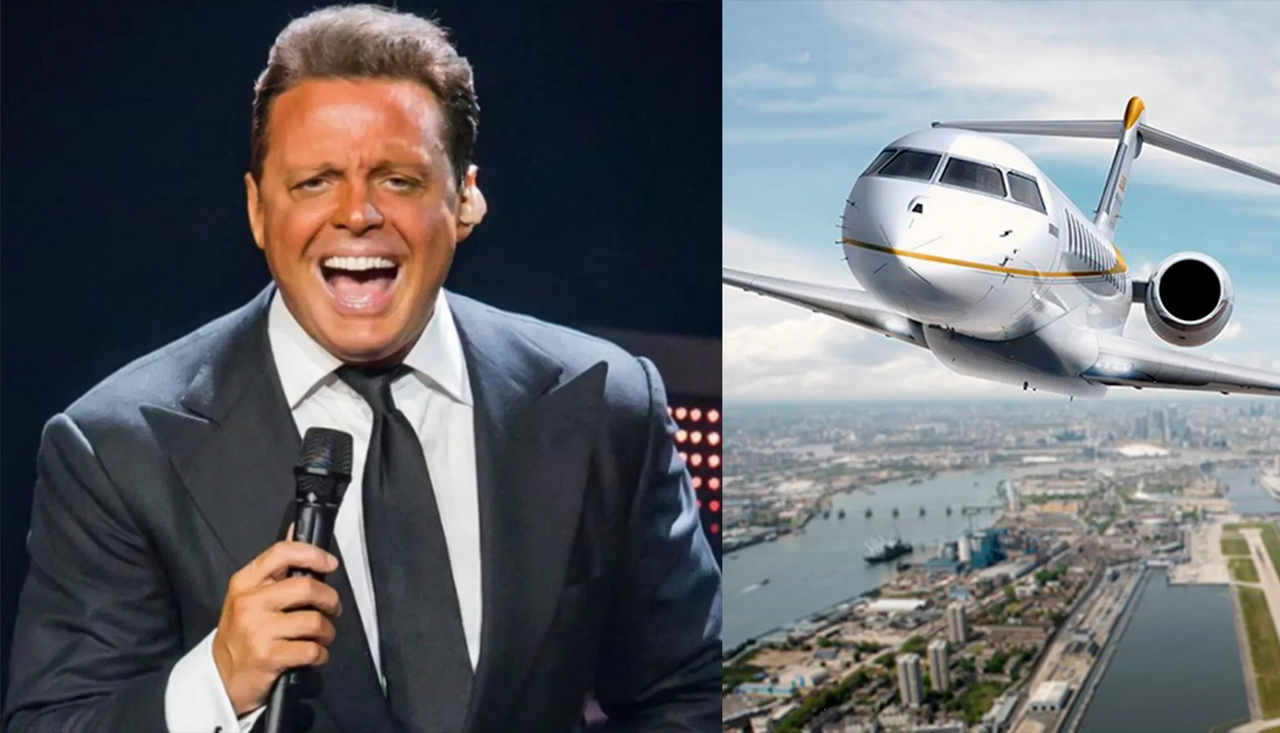 Con inédita foto, Luis Miguel se presume bebiendo en el avión más grande del mundo