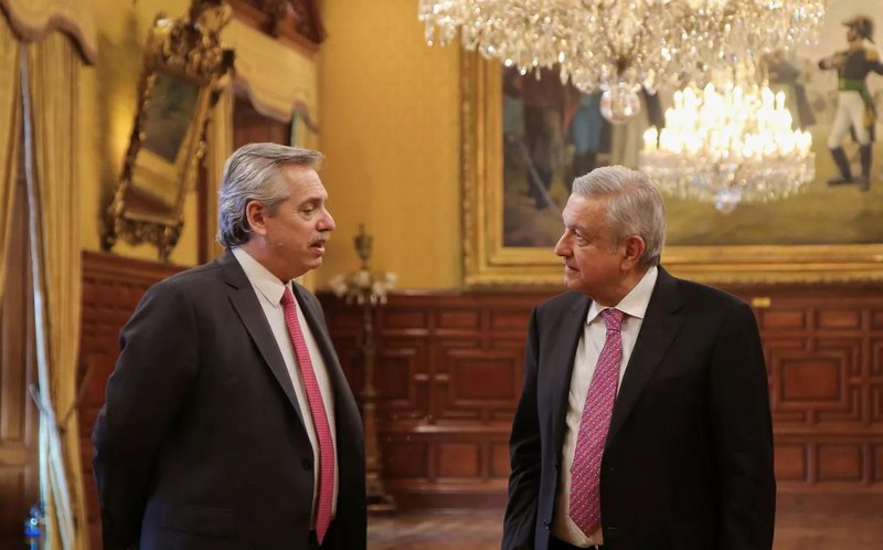Alberto Fernández y de Andrés Manuel López Obrador Alberto Fernández y de Andrés Manuel López Obrador
