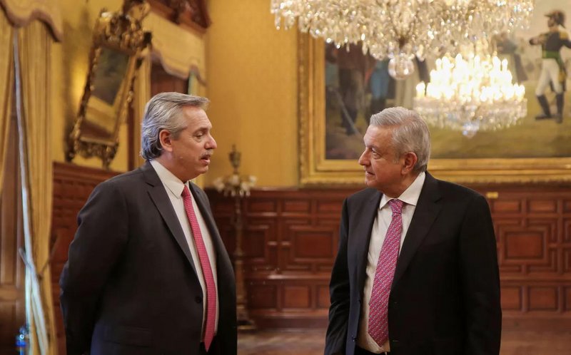 Alberto Fernández y de Andrés Manuel López Obrador