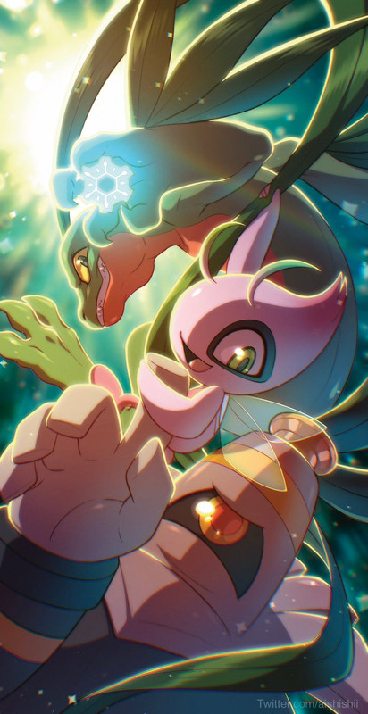 celebi-dusknoir-and-grovyle-pokemon-and-
