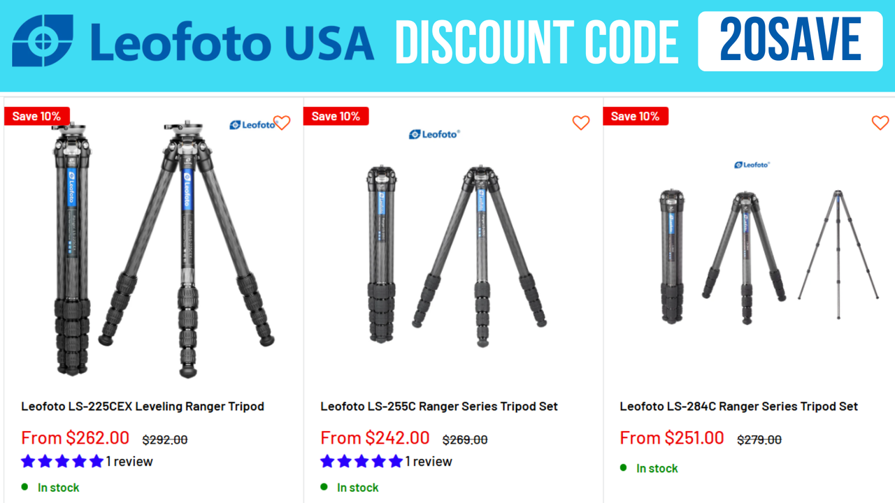 Leofoto USA Coupon Code 20SAVE