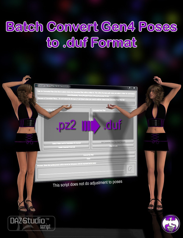 00 main batch convert gen4 poses to duf format daz3d