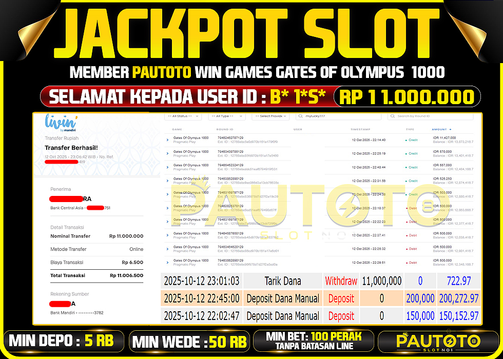 BUKTI JACKPOT LUNAS PAUTOTO