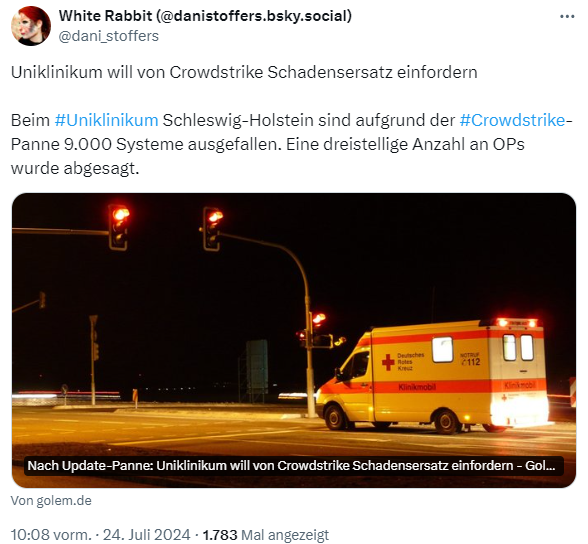 CrowdStrike Schadensersatz CrowdStrike Schadensersatz
