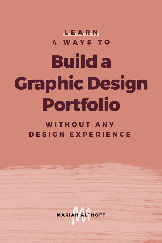 Need help building your graphic design portfolio? Here are 4 ways you can build your portfolio so you can book design projects you love to work on!