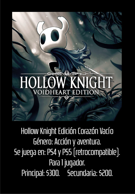 Hollow Knight Edición Corazón Vacío