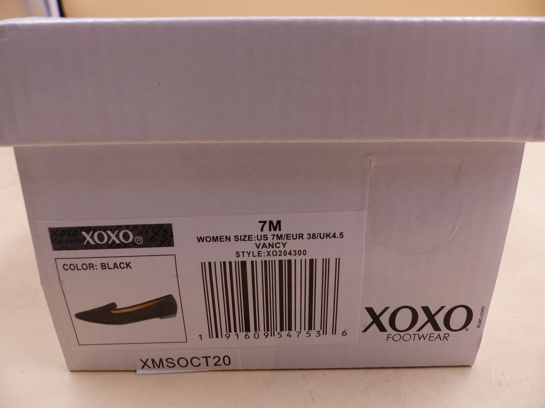 XOXO VANCY XO204300 WOMENS SIZE 7M BLACK LOAFER FLAT