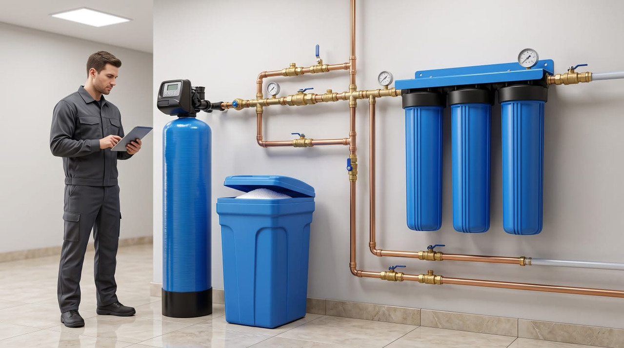 Professional water filtration assessment for Dubai villa