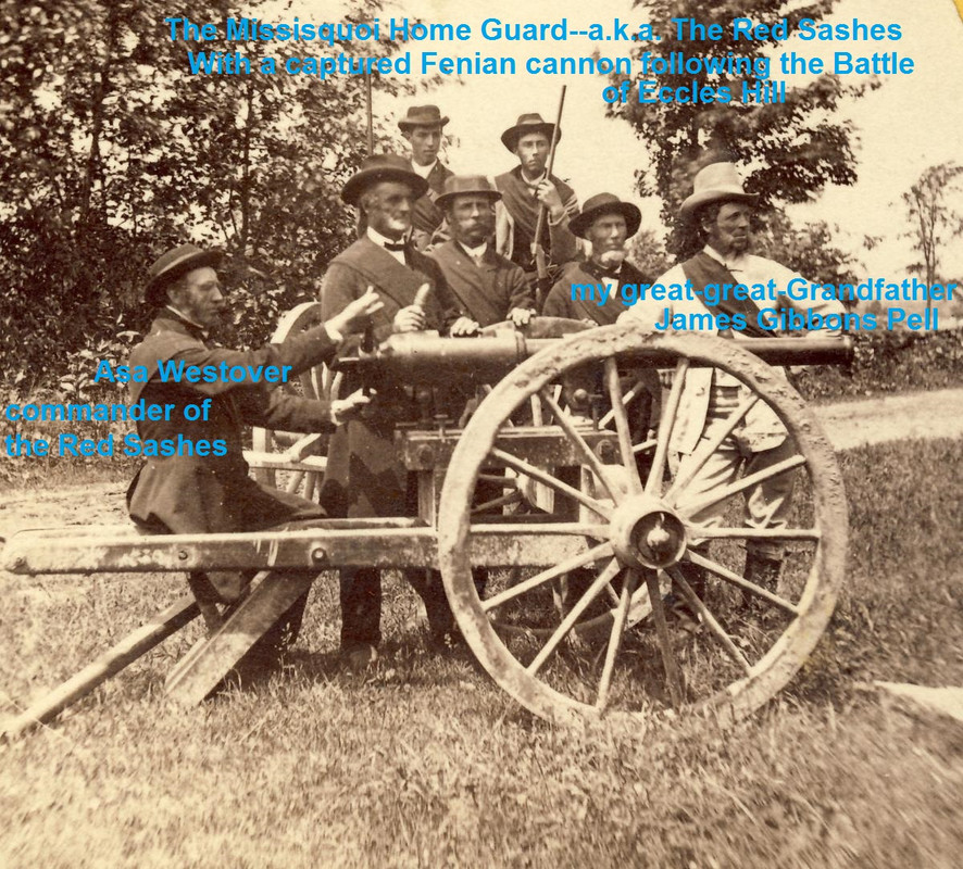 James G. Pell after the the battle of Eccles Hill in the townships against the invading Fenians form