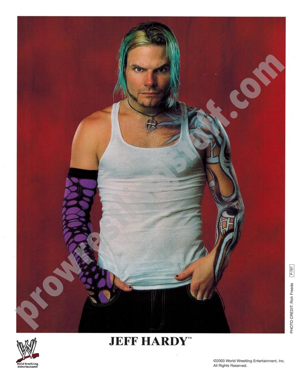 Jeff Hardy P-787 WWE 8x10 promo photo