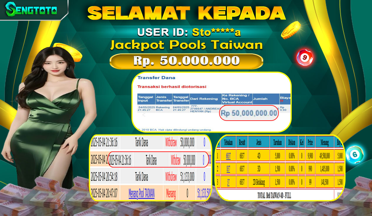 BUKTI PEMBAYARAN TOGEL POOL TAIWAN