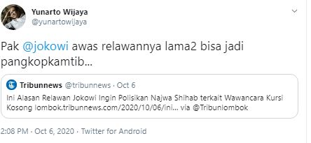Postingan Yunarto Wijaya