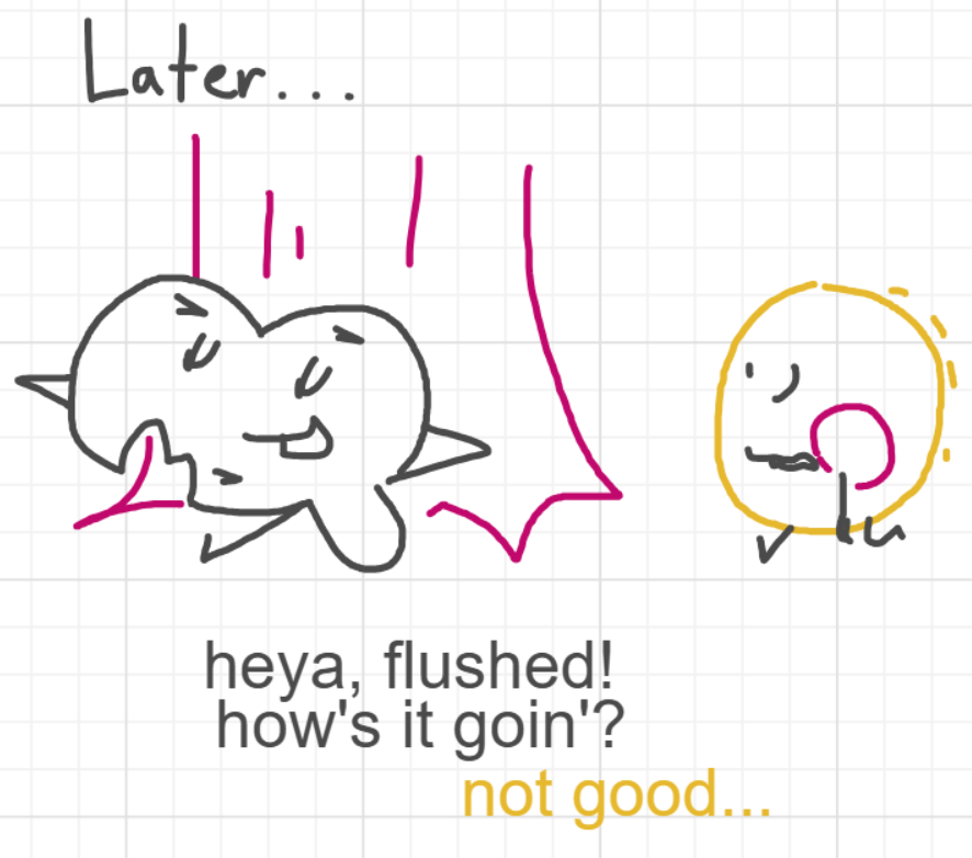 A panel from The Prime Number Few, episode eight of the Board Boards object show by Furretwalk/WalkingFurret.