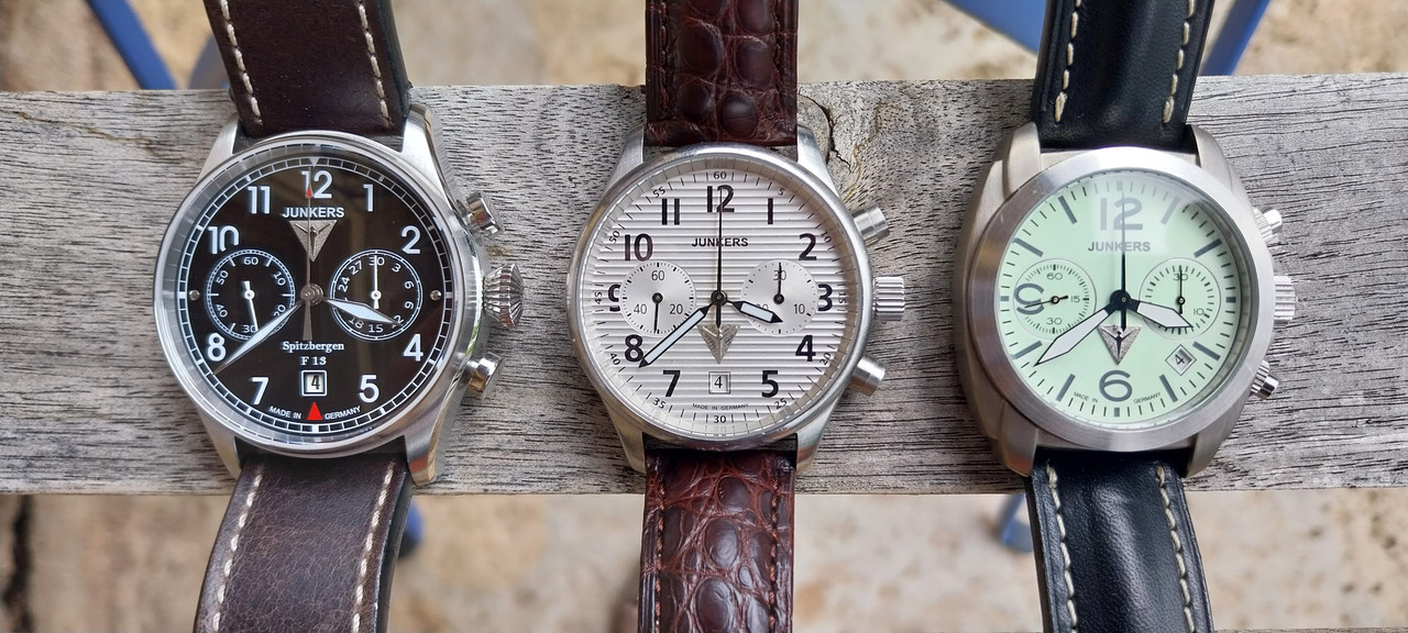 Le club des heureux propriétaires de Junkers, Zeppelin, Bauhaus... (POINTtec) - Page 3 20230804-Junkers-chronographes