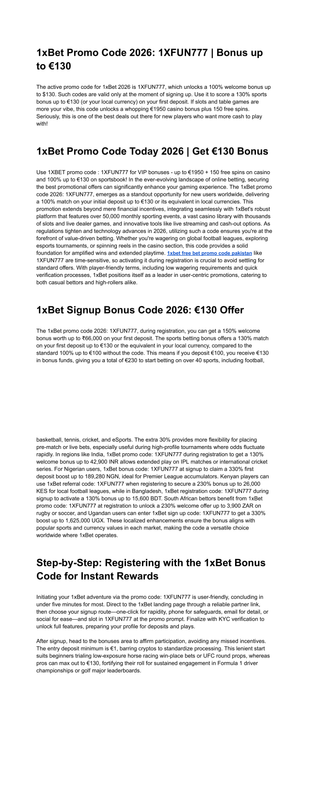 1x Bet Promo Code Free Spins 2026 100 100