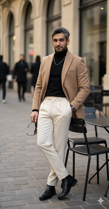 Quiet Luxury Café Portrait
