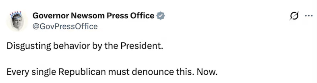 newsomeisgusted