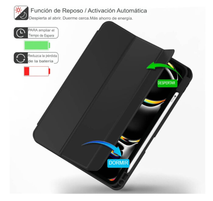 Funda tipo libro para iPad Pro 11 M4 (2024).