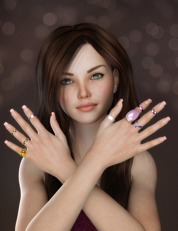 00 main rings and things for genesis 3 females daz3d