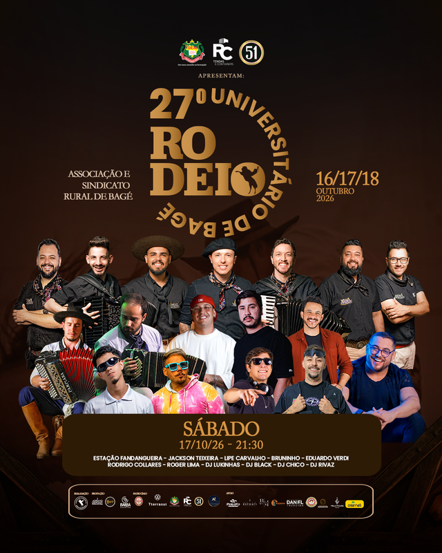 Rodeio Universitário 17/10 Sábado