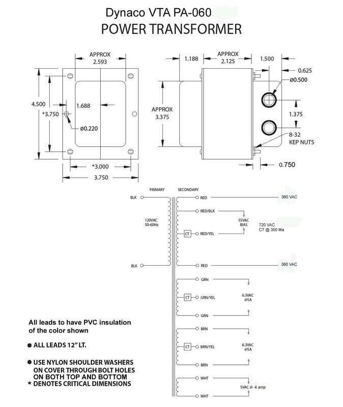 ST-70 Power Transformer PA-060-power-transformer-specifications-1040