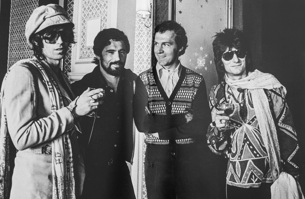Keith Richards, Gerd Müller, Franz Beckenbauer, Ron Wood