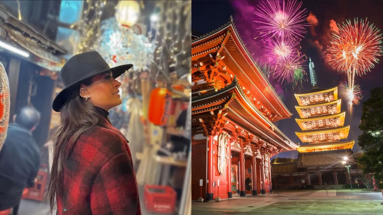 Galilea Montijo celebra el Año Nuevo en Japón, ya es 2024