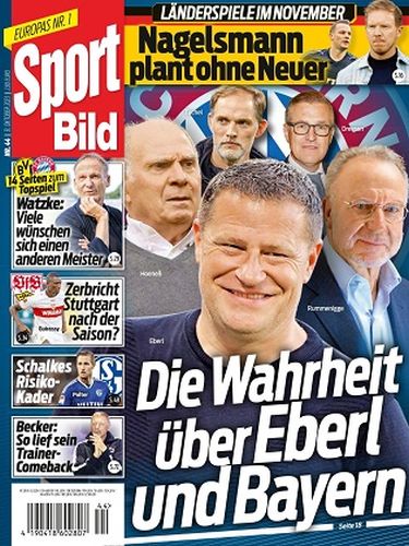 Cover: Sport Bild Magazin No 44 vom 31  Oktober 2023