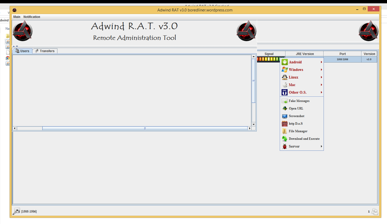 adwind multi os rat android linux mac and windows