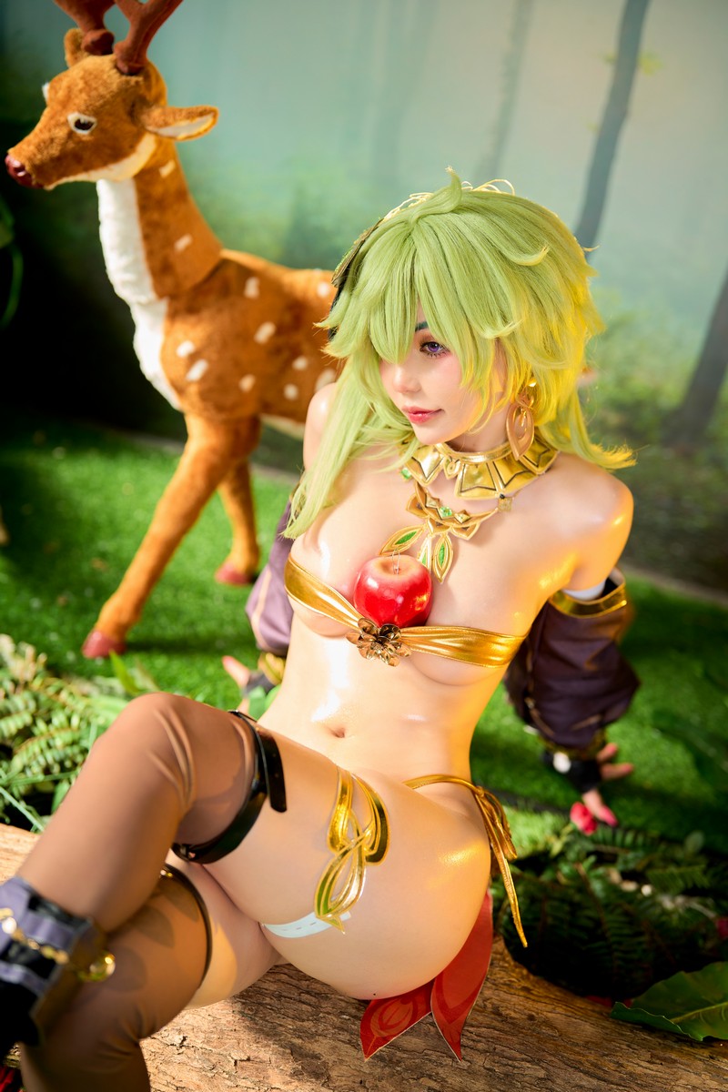 Joyce Lin2x Collei Cosplay Genshin Impact 写真 45P插图4