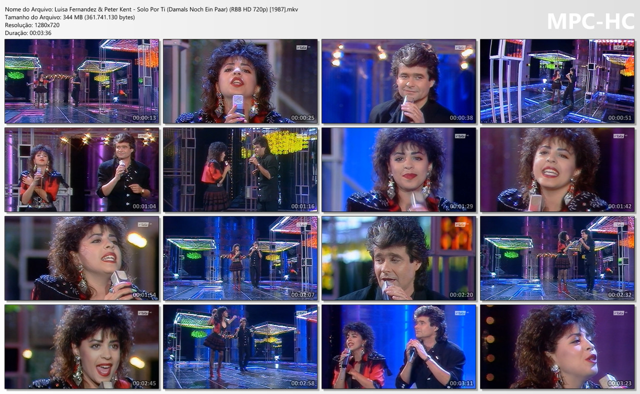 Luisa Fernandez & Peter Kent - Solo Por Ti (Damals Noch Ein Paar) (RBB HD 720p) [1987]