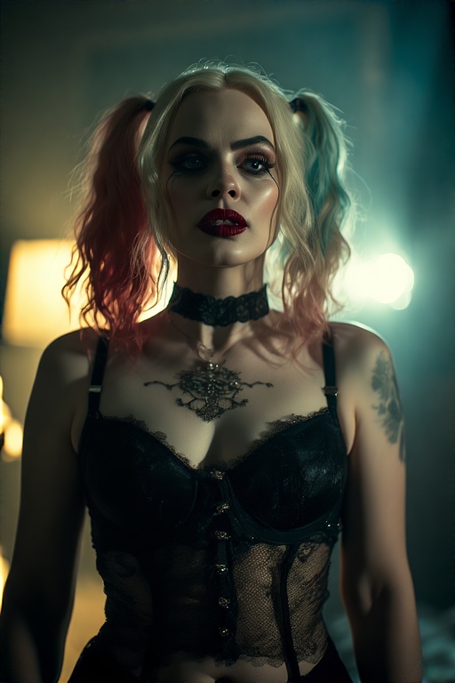 Harley-Quinn-in-black-Gothic-u-17