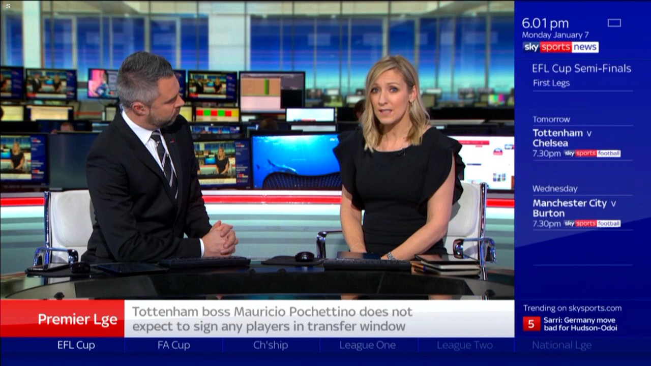 07 January - 18.00.00 - Sky Sports News At 6 2019. A comprehensi