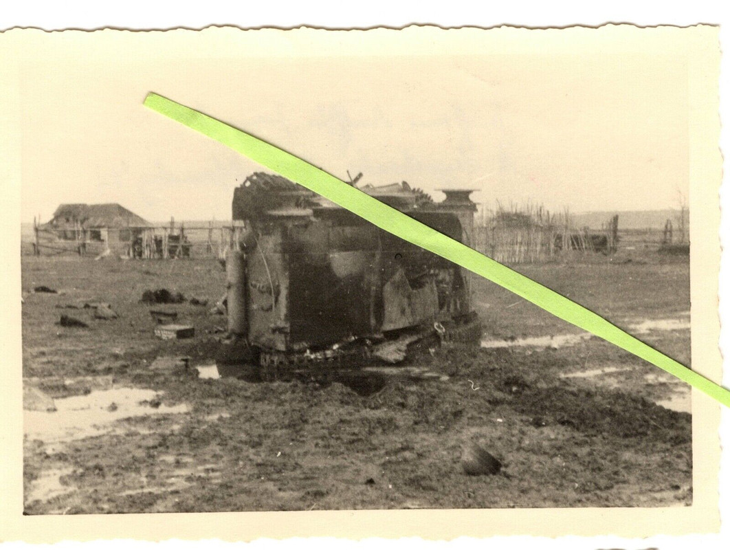 Foto 3x Technik Panzer III & 38 (t), Minen Abschuss Malaya Mischenka, 24.05.1942.