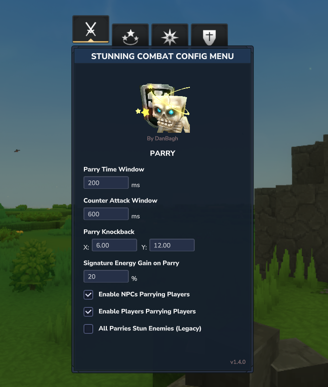 Config Menu