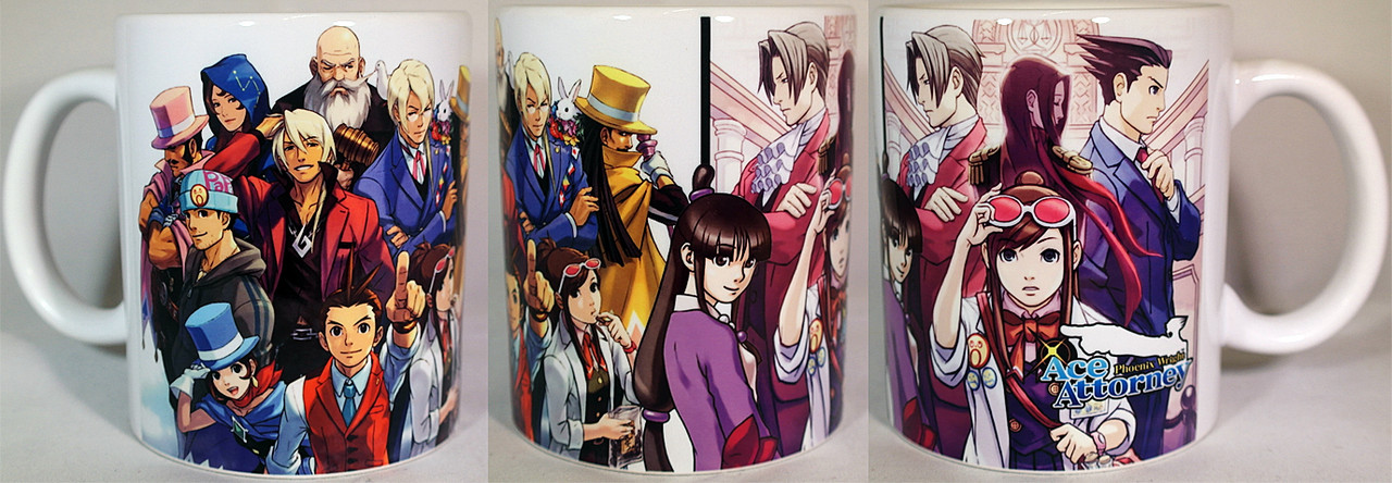 Ace Attorney - Coffee MUG / CUP - Art - Phoenix Wright nintendo 3ds | eBay