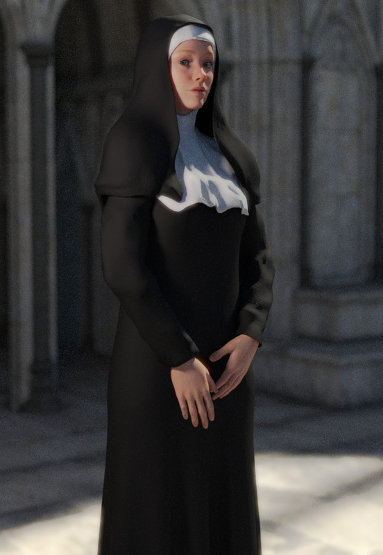 Nun Outfit for Genesis 3 Female(s)
