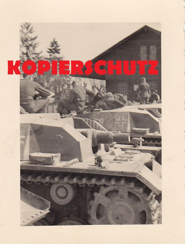 Sturmgeschütz STUG III Rast Vormarsch Sturmgesch