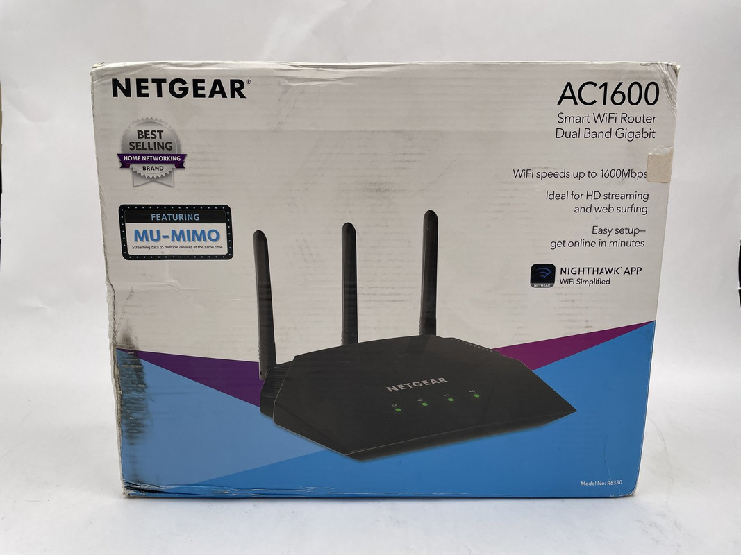 NETGEAR R6330-1AZNAS WIFI ROUTER (R6330-1AZNAS) AC1600 DUAL BAND WIRELESS SPEED NETGEAR R6330-1AZNAS WIFI ROUTER (R6330-1AZNAS) AC1600 DUAL BAND WIRELESS SPEED