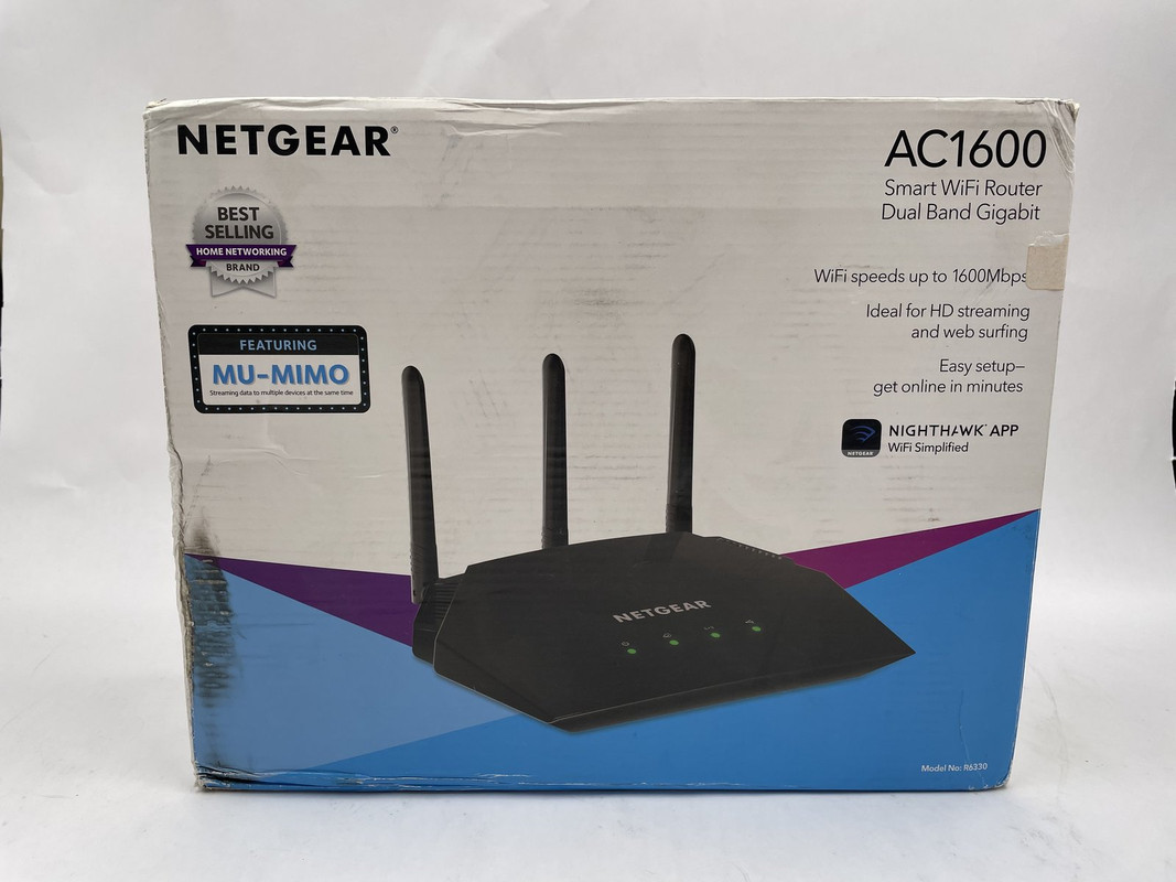 NETGEAR R6330-1AZNAS WIFI ROUTER (R6330-1AZNAS) AC1600 DUAL BAND WIRELESS SPEED