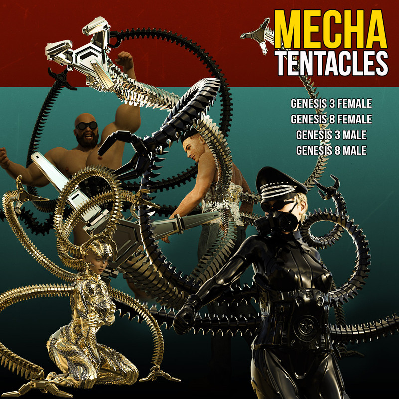 Mecha Tentacles for G3F G8F G3M G8M (DIM conversion)