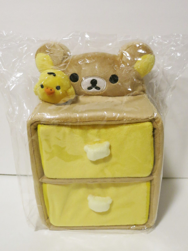 Rilakkuma-Plush-Drawer-9-5x6-5x5-inch-x-3-quantity