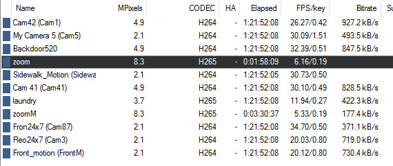 Camera s timestamp and BI timestamp don t match and progressively